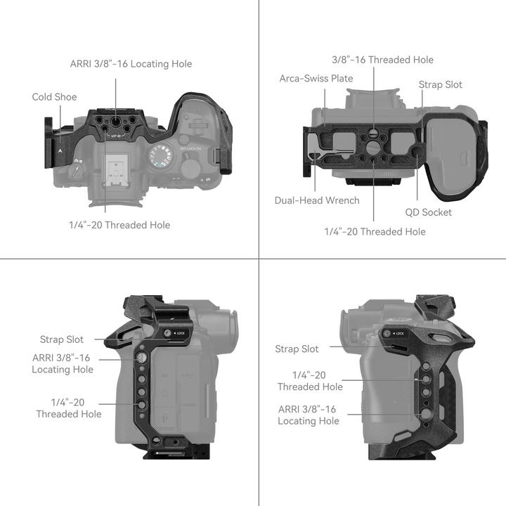 Image du produit SmallRig Black Mamba pour Canon EOS R6 Mark II (Cage)