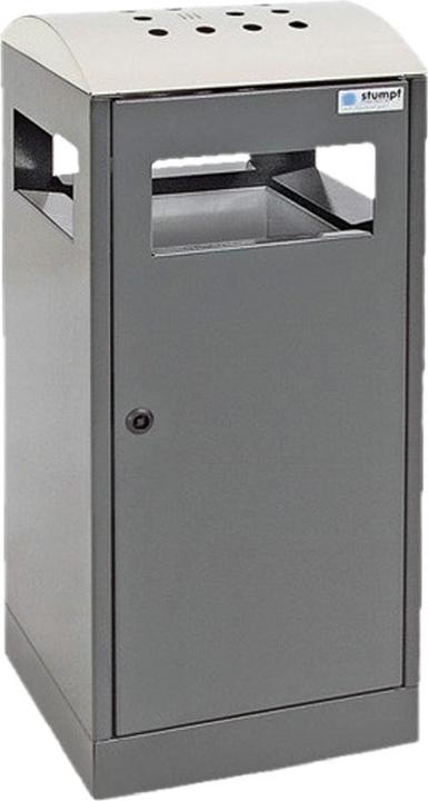 Actual product image Waste collector with ashtray, capacity 90 l, charcoal. (90 l)
