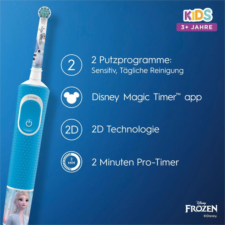 Produktbild Oral-B D100k Frozen 2 Gift Pack (Oszillierende Zahnbürste)