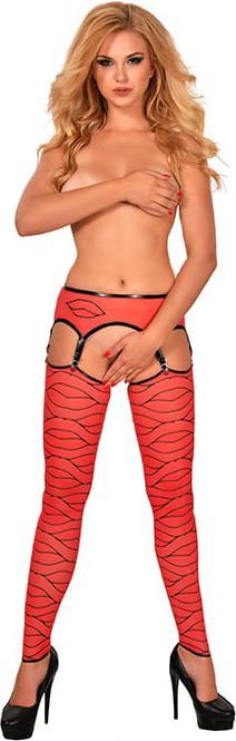 Guilty Pleasure Gp Printed Footless Thigh Highs Xl