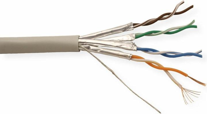 Secomp ROLINE Patch Cable UTP, RJ45-RJ45 grey, stranded (U/UTP, CAT6a, 300 m)