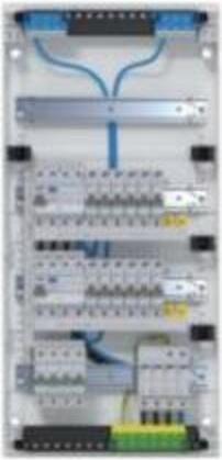 Actual product image Hager Small voltaic APV 4x12PLE VA48BV2 IP30 wired and equipped 2 RCD circuits Overvoltage protection