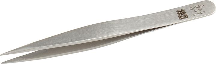 Rs Pro Stainless Steel Tweezers Acid Resistant, Flat Tip, 120 mm