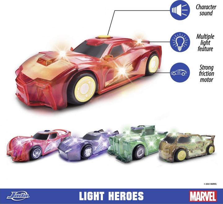 Image du produit Jada Marvel Light Hero Iron Man 1:32