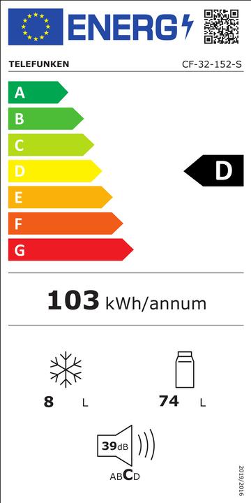 Energie-Label Telefunken CF-32-152-S (81 l)