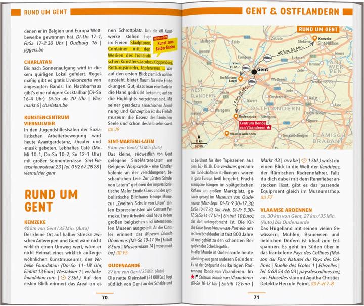 Produktbild Reiseführer Flandern, Antwerpen, Brügge, Gent (Deutsch, Sven Claude Bettinger, Françoise Hauser, 2024)