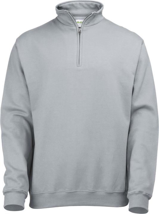 Awdis Sweatshirt Pullover mit Reissverschluss am Kragen