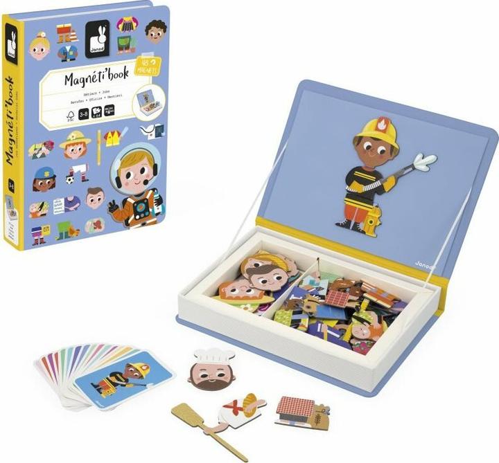 Actual product image Janod Magnetibook - Beroepen (German, French, Italian, English)