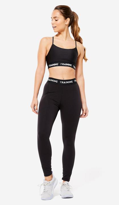 Produktbild Decathlon Bustier leichter Halt - schwarz (XS)