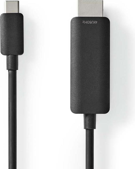 Produktbild Nedis USB-C Adapter - USB 3.2 Gen 1 - USB-C Stecker - HDMI Stecker - 4K@60Hz - 1.00 m - Rund - Verni (USB Typ-C, 100 cm)