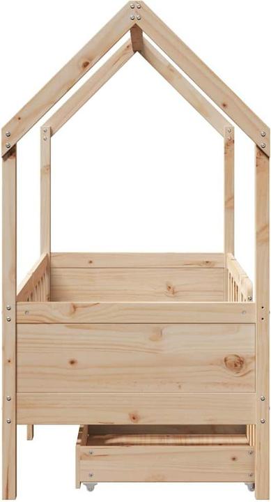 Image du produit VidaXL Lit d'enfant avec tiroirs (70 x 140 cm)