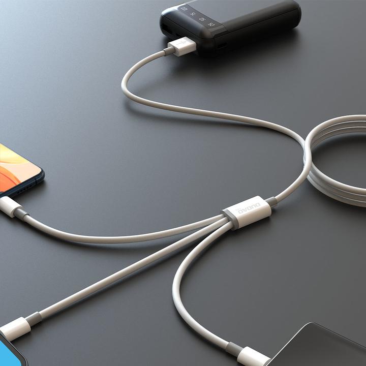 Actual product image Dudao L8s Upgrade 3in1 USB cable (1.20 m, USB 3.0)