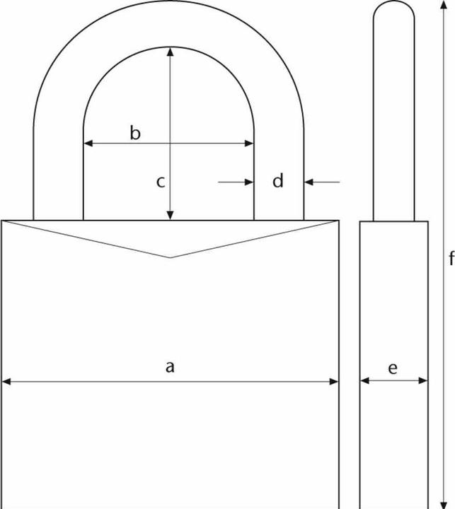Actual product image Abus Titalium padlock 64TI/20, 569470