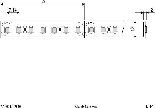 Produktbild EVN-Lichttechnik LED-Strip (Weiss, 500 cm, Indoor)