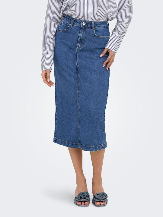 Actual product image Only Onlwonder Midi Back Slit Skirt Pim Dnm (XS)