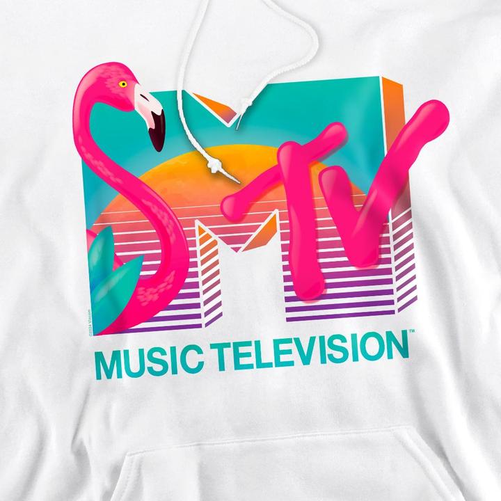 Immagine prodotto MTV Vibrant Felpa con Cappuccio Tramonto del Fenicottero Uomo (S)
