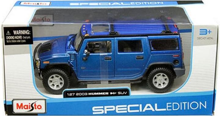 Produktbild Maisto Hummer H2 SUV '03, Modellfahrzeug,blau, 1:27