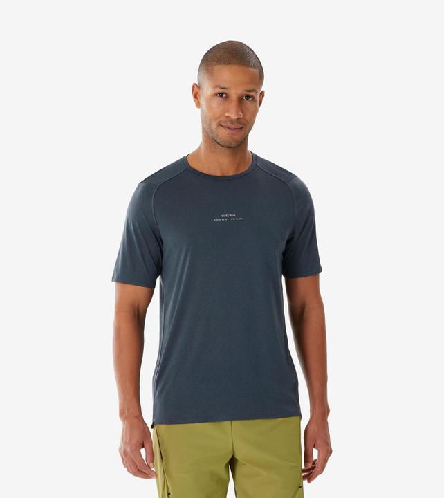 Quechua Men’s Short-sleeved Mountain Hiking T-Shirt MH500 - Grey (XL)