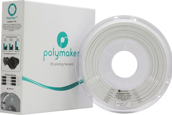 Image du produit Polymaker Filament PCMax™ (PC, 2.85 mm, 750 g, Blanc)