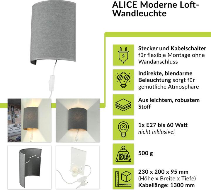 Actual product image Licht-Erlebnisse Alice (E27)