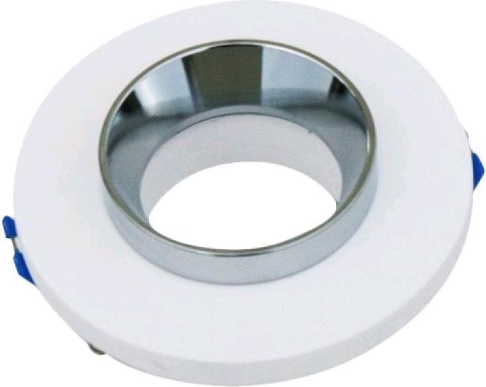 Produktbild V-TAC VT862CRD GU10 Fitting Gips Metall Einbauleuchte Chrom unten rund