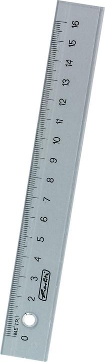 Actual product image Herlitz 8700601 Ruler desk ruler plastic (e) (160 mm)
