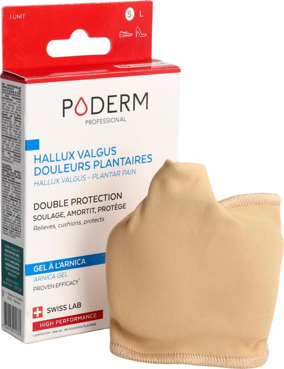 Immagine prodotto Poderm Doppia protezione per l'alluce valgo e il dolore plantare del tallone (Decompressione, 202.50 ml)