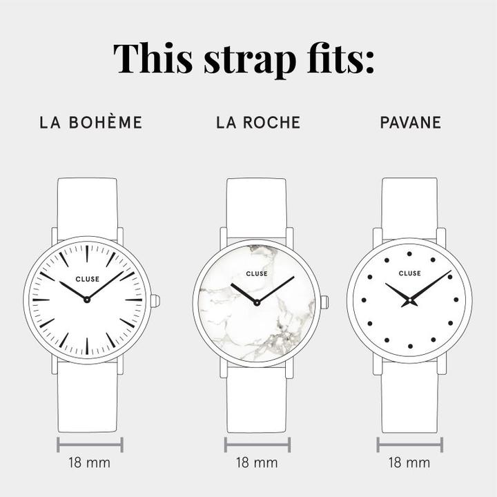 Produktbild Cluse Strap 16 mm (16 mm, Leder)
