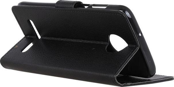 Actual product image MU Classic Litchi Leather Bookcover Series (Motorola Moto Z3 Play)