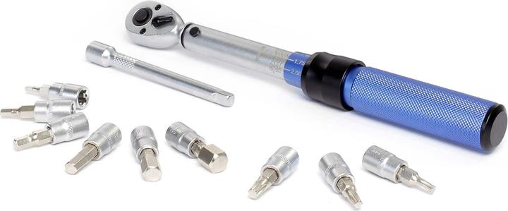 Produktbild XPOtool Drehmomentschlüssel Set 11-tlg. 1/4" (6,35 mm) 5-25 Nm Umschaltknarre (1/4", 5 Nm, 25 Nm)
