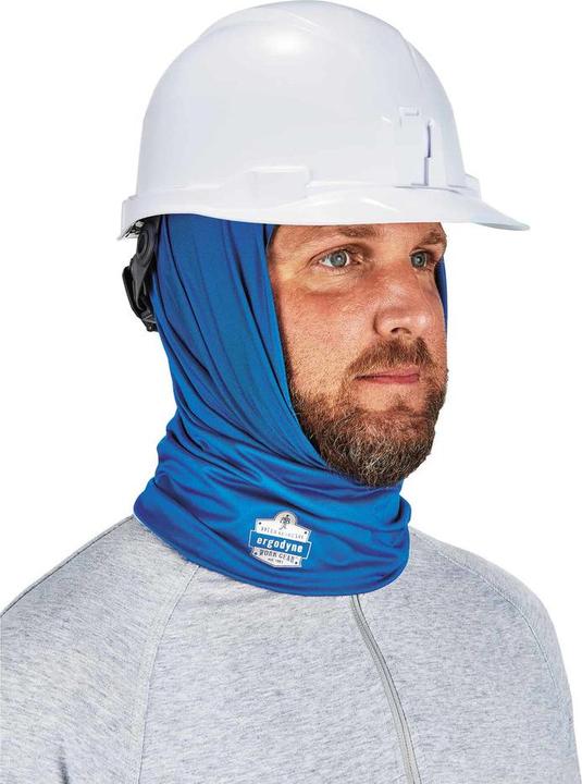 Actual product image Ergodyne Cooling Multifunctional Scarf Chill-Its 6487, blue