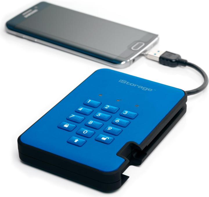 Actual product image iStorage diskAshur² - Hard disk - encrypted - 4 TB - external (portable) (4 TB)
