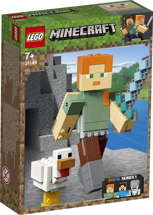 Actual product image LEGO Alex with chicken (21149, LEGO Minecraft)
