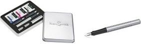 Image du produit Faber-Castell FABER-CA. Stylo-plume Calligraphie 1,8 mm 140958 plume en argent (Argent, 1 x)