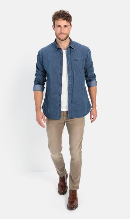 Produktbild Camel Active Langarm Hemd in Denim-Optik (XXL)