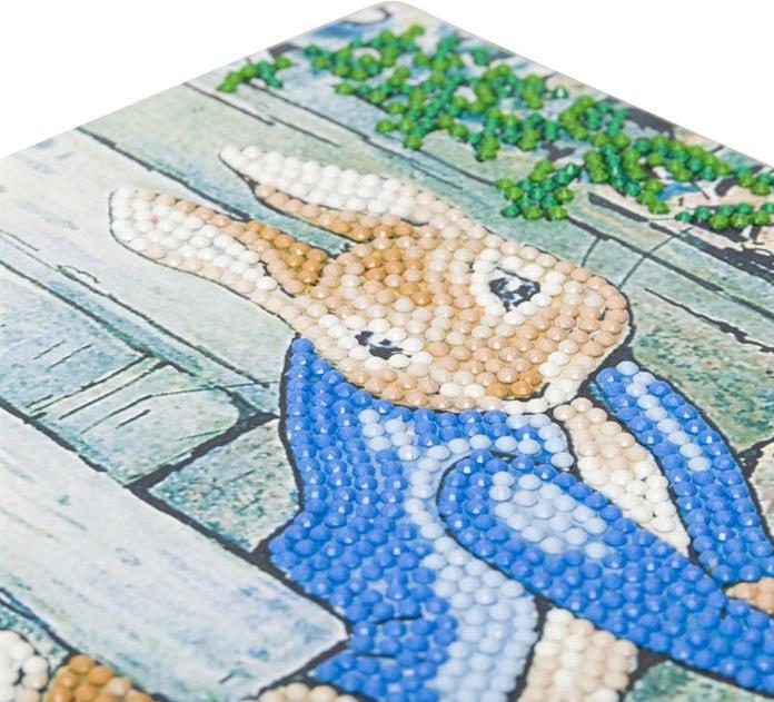 Image du produit Craft Buddy Pierre Lapin sous la clôture, Carte 18x18cm Crystal Art
