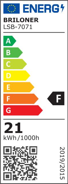 Label énergétique Briloner Luminaire LED en saillie (2000 lm)