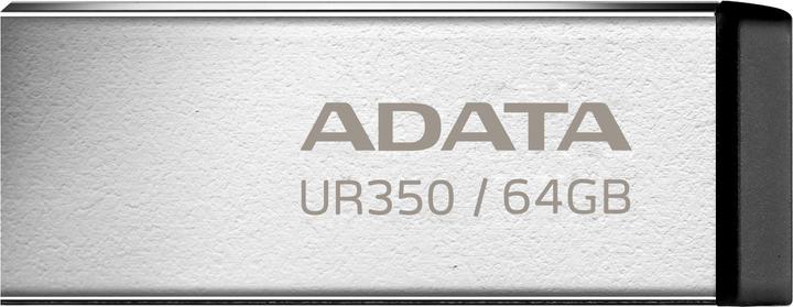 Image du produit Adata Pendrive UR350 USB3.2 Gen1 métal noir (64 Go, USB-A)