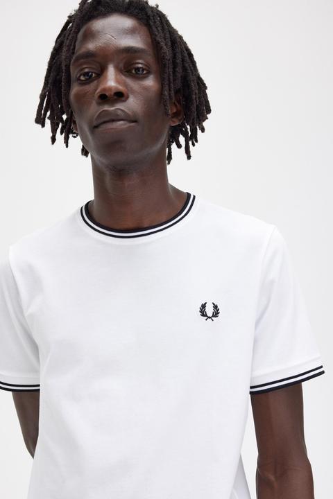 Immagine prodotto Fred Perry Maglietta con doppia punta 100 (L)