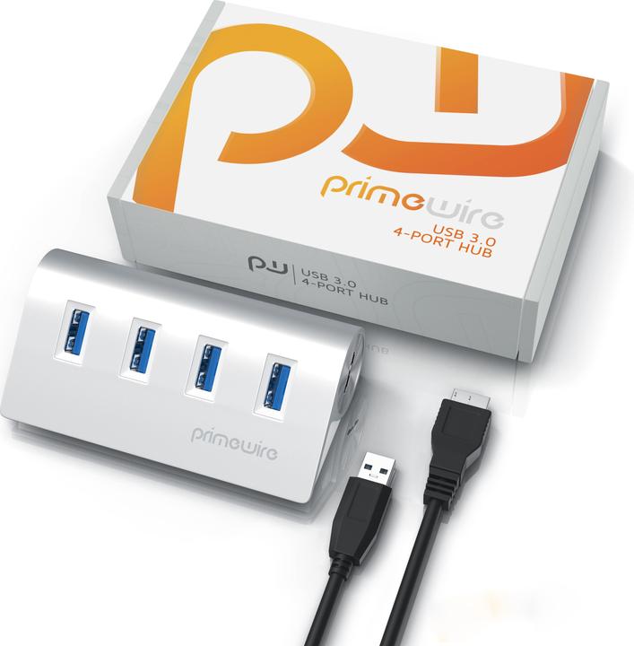 Actual product image Primewire 4 Port USB Hub (USB-A, 4 Ports)
