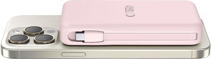 Produktbild Tech-Protect Powerbank PB31 LifeMag MagSafe 10000 mAh - rosa (10000 mAh, 15 W)