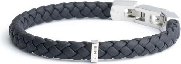 Gemini Una Blue M-L (silberfarbene Edelsteine, Nappaleder)