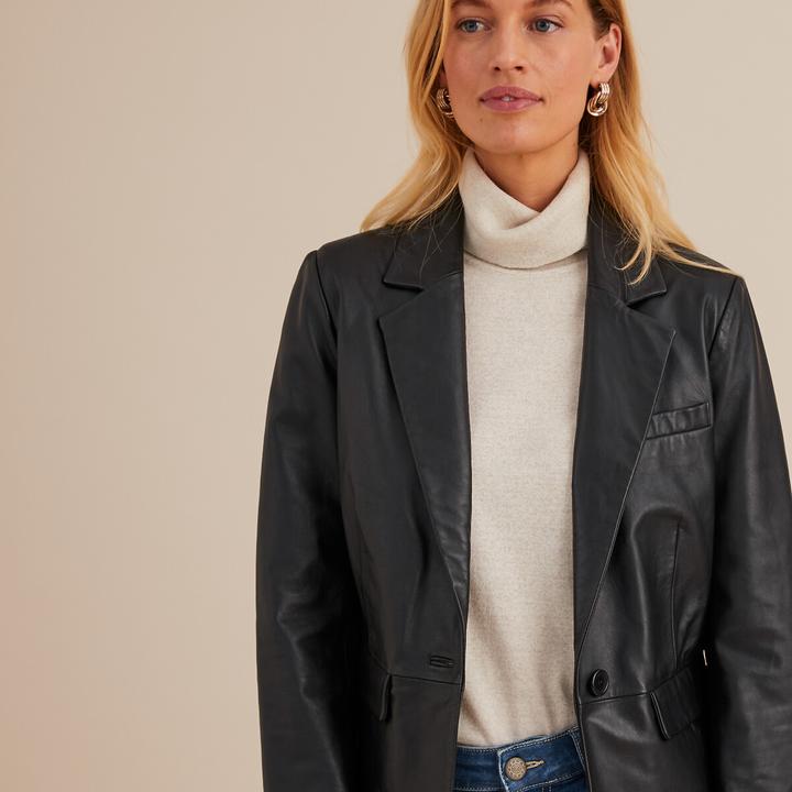 Immagine prodotto Anne Weyburn Blazer in vita in pelle di agnello (40)