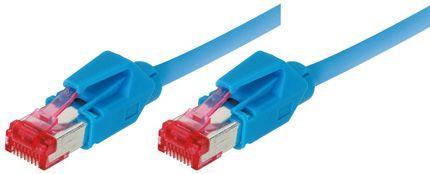 Produktbild Tecline Patchkabel S/FTP, PiMF, Cat 6, blau, 5,0 m halogenfrei, mit Draka-Kabel und Hirosesteckern TM21 (bis (S/FTP, CAT6, 5 m)