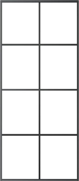 Produktbild Diverse Hardware Schiebetür Aluminium und ESG Glas 90x205 cm Schwarz