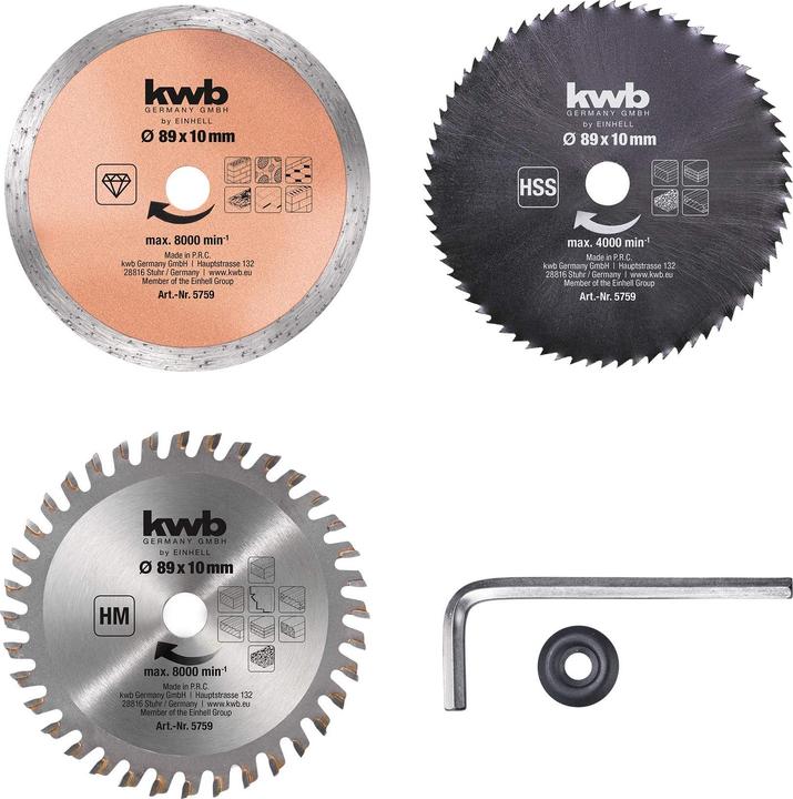Einhell Single-hole mini-circular saw set? 89 5tg 49575915