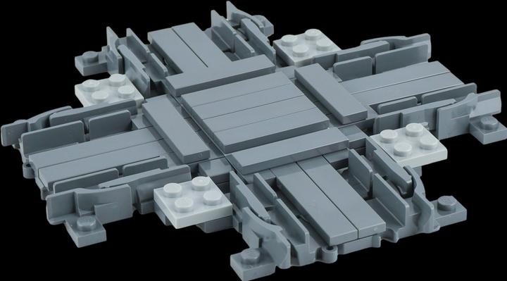 Produktbild LEGO City Eisenbahn Schienen-Set mit Schienen, Kreuzung und Prellbock - NEU! Teile 68x