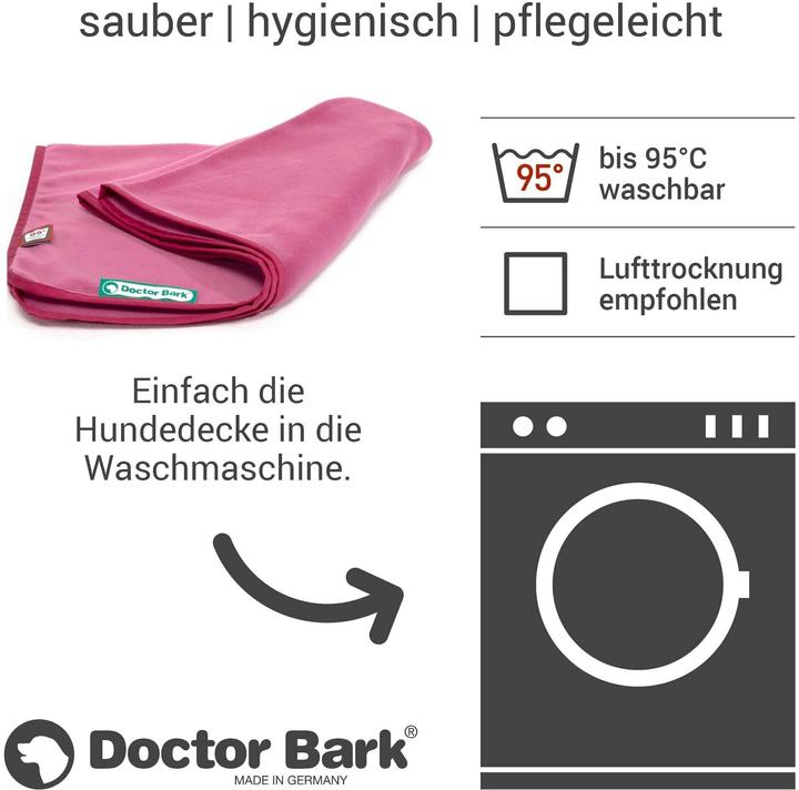 Produktbild Doctor Bark Hunde-Decke Fleece XL Hot pink, 100 x 70 cm (Hund)