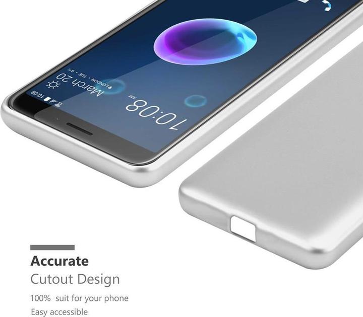 Actual product image Cadorabo TPU Matt Metallic Cover (HTC Desire 12)