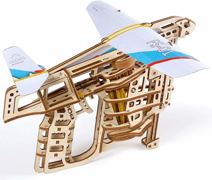 Produktbild Ugears Flugzeugstarter mechanische Modell Bausatz
